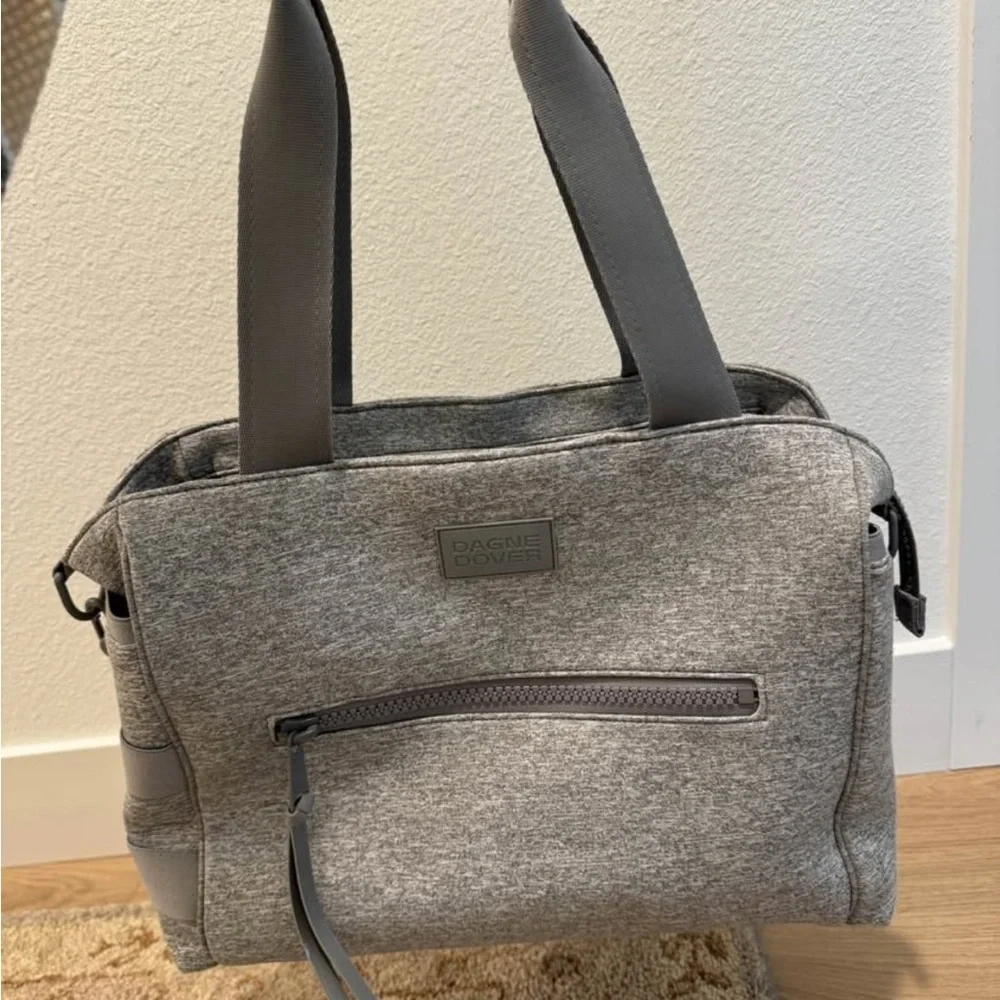 Dagne Dover Wade Heather Grey Large Diaper Bag Tote